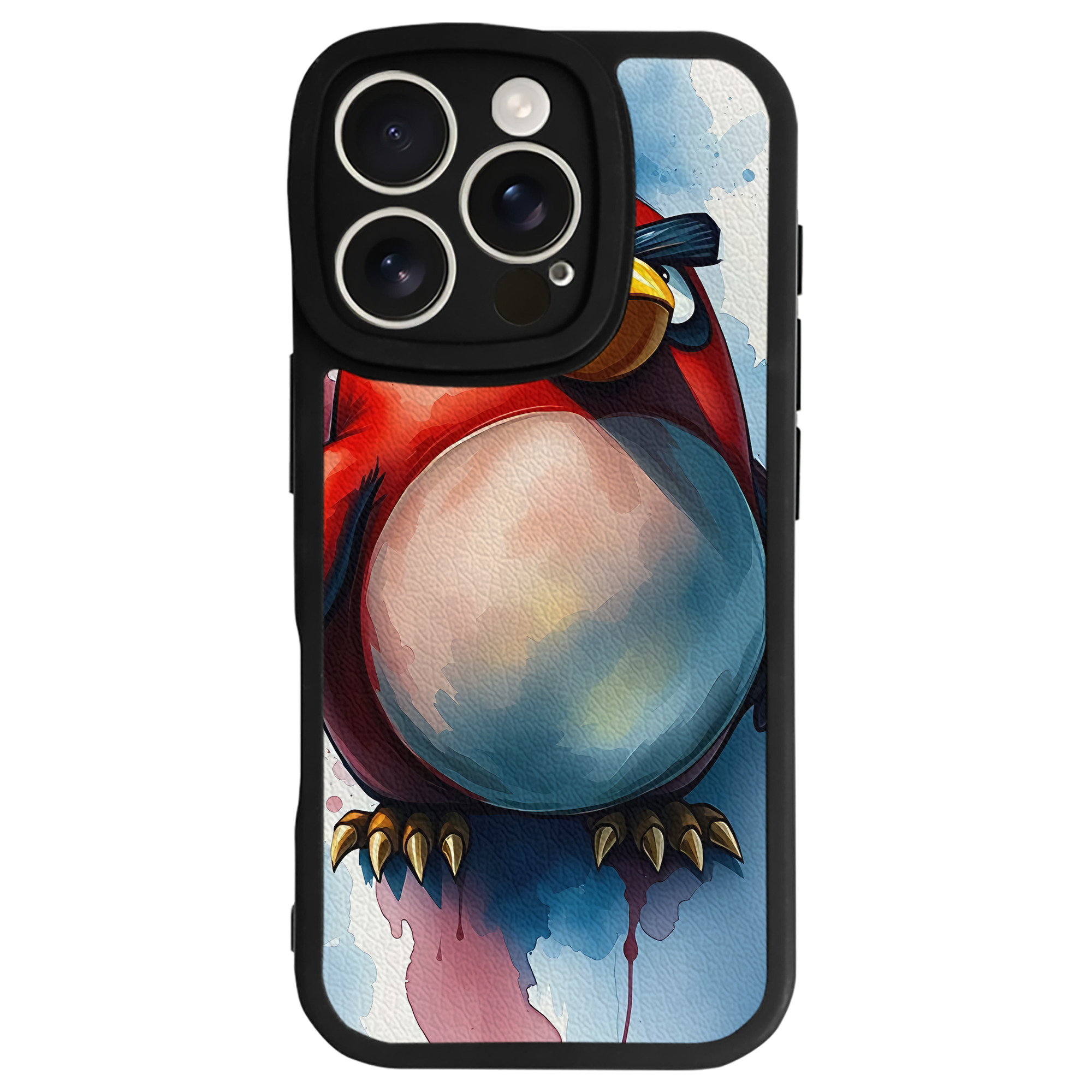 （画像用） Angry Birds アングリーバード 【iPhone 16シリーズ対応】シリコンスマホケース（レザー調） 材質：シリコン